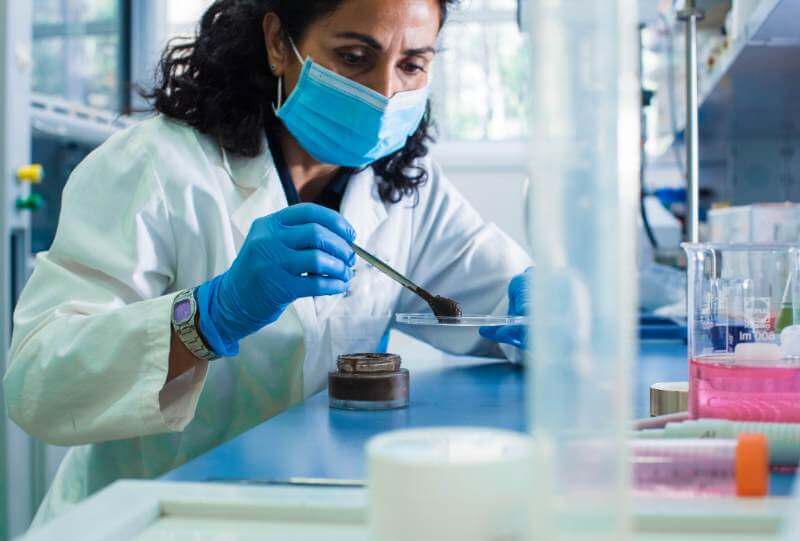 Prove di laboratorio prodotto chimico